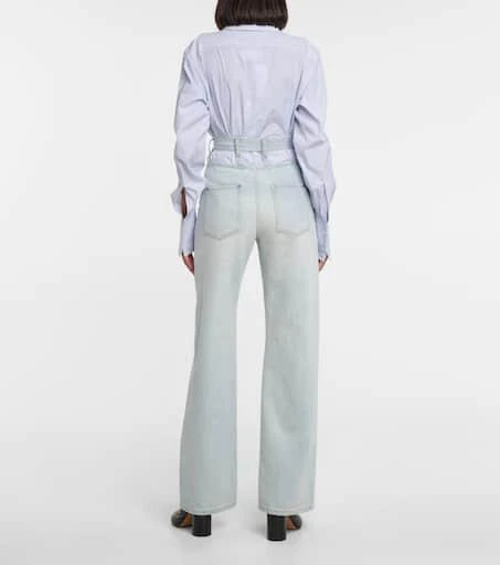 MAISON MARGIELA Cutout high-rise wide-leg jeans 3