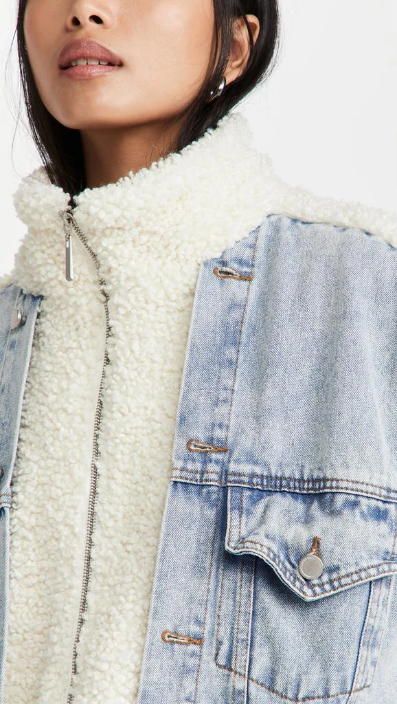 Blank Denim Bear Hug Denim Sherpa Jacket 5
