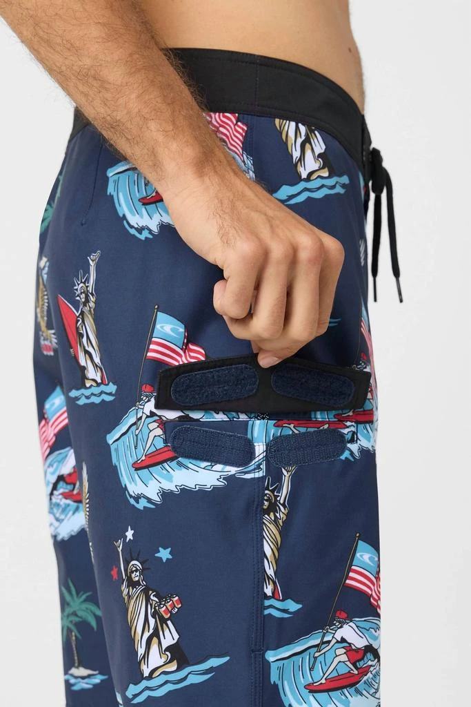O'Neill Men's Lennox Usa 20" Boardshorts In Navy 3