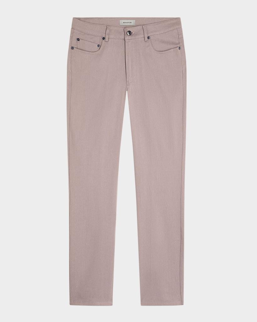 BUGATCHI Men's Linen-Cotton Stretch Pants