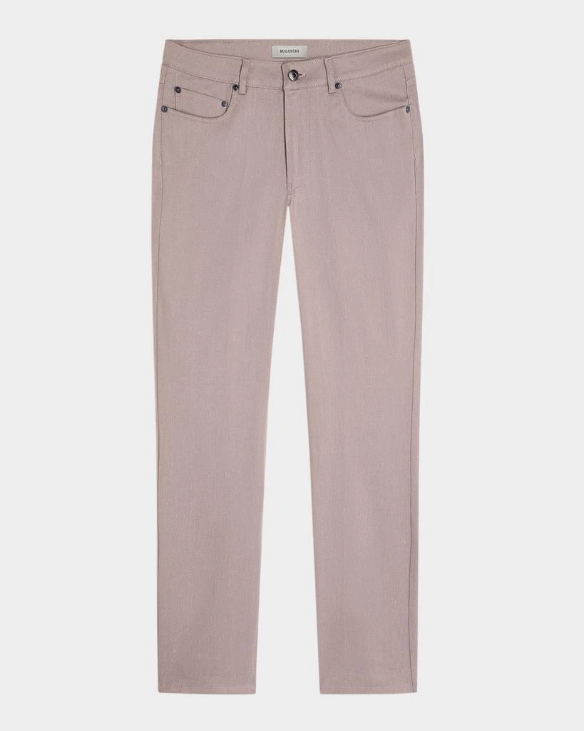 BUGATCHI Men's Linen-Cotton Stretch Pants 1