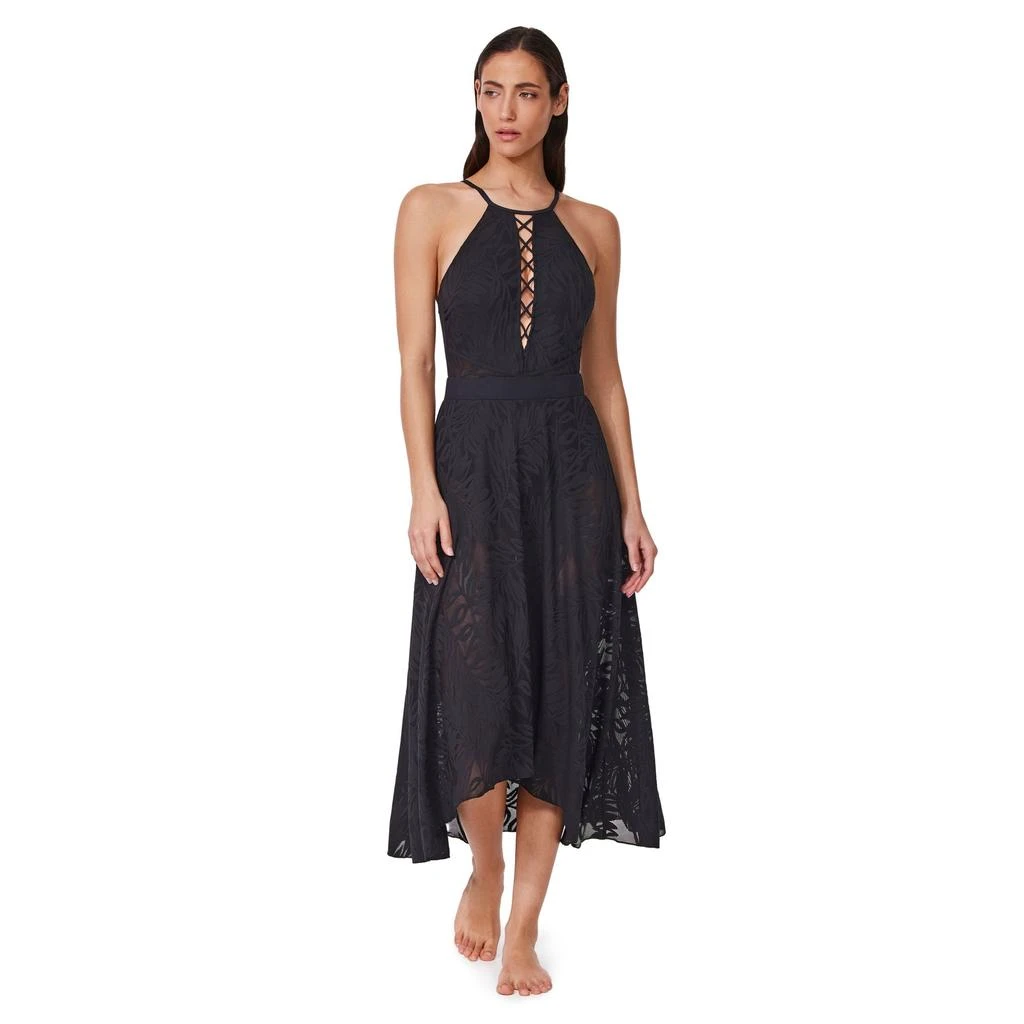 Profile by Gottex Skyfall Textured High Low Skirt Cover-up