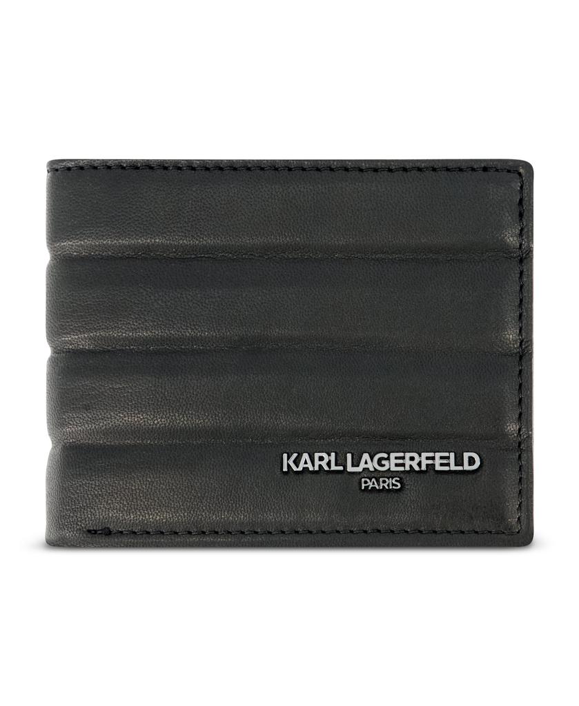 Karl Lagerfeld Paris LEATHER BILLFOLD WITH INTERNAL ID FLAP