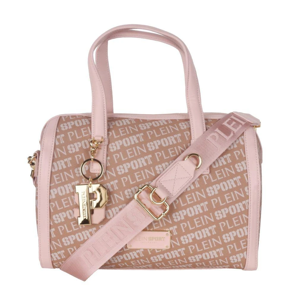 Plein Sport Plein Sport Chic Pink Eco-Leather Crossbody Bag 1
