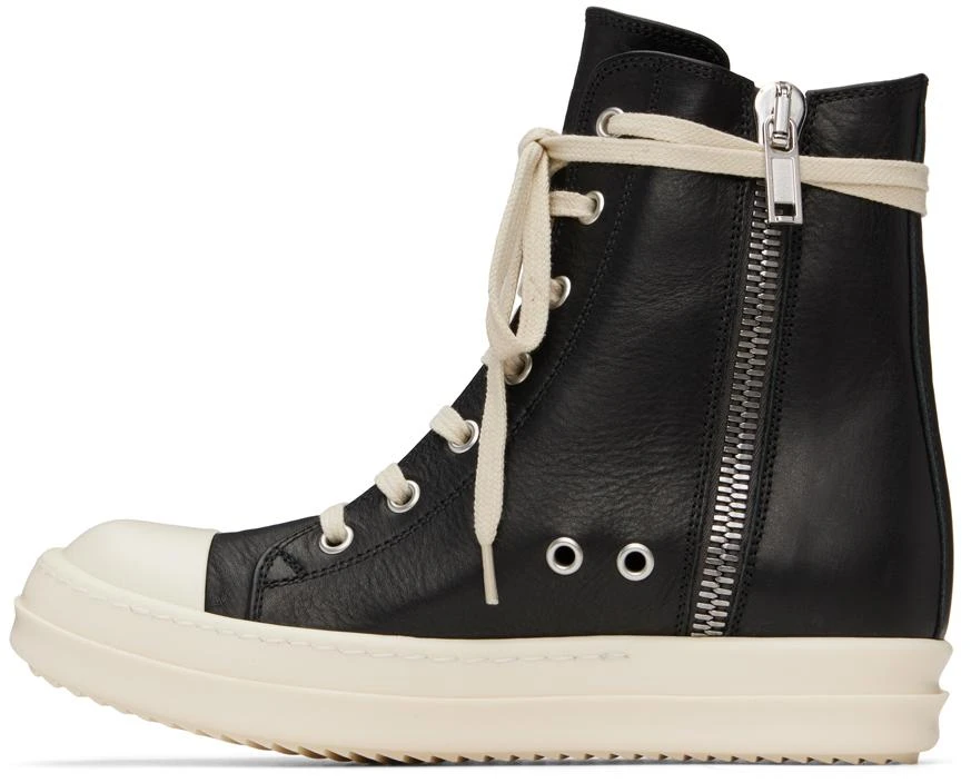 Rick Owens Black Porterville Washed Calf Sneakers 3