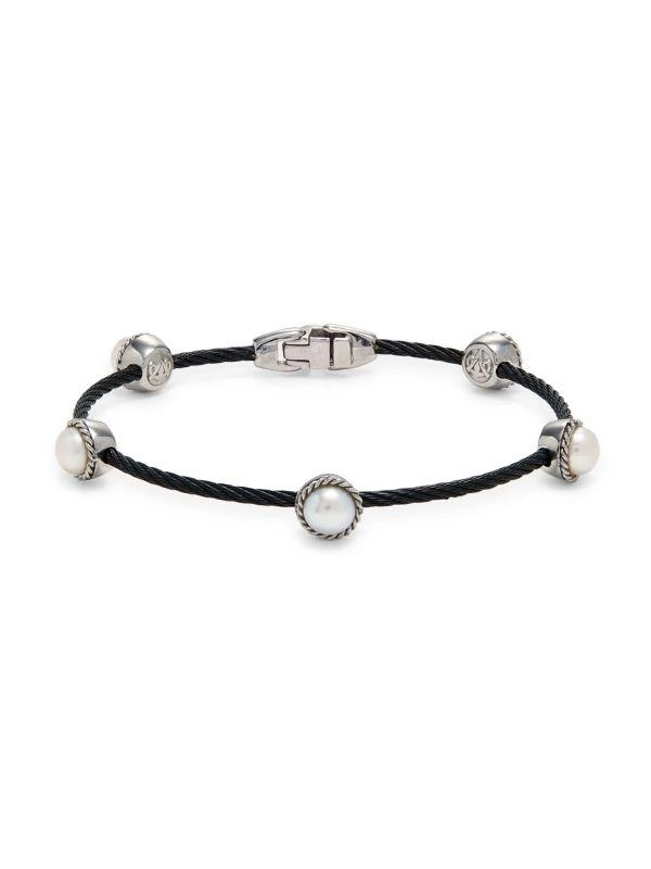 ALOR Stainless Steel & 6MM Freshwater Pearl Bracelet 1