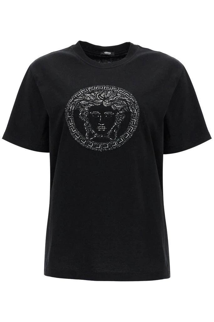 Versace Versace Logo-Embellished Crewneck T-Shirt 1