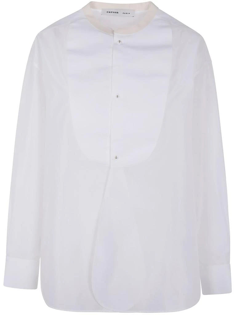 Carven Carven Straight Hem Satin Shirt 1