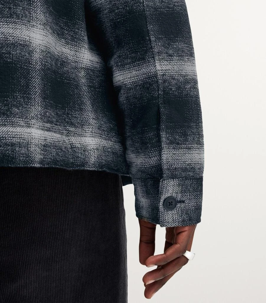 ALL SAINTS Cotton Brushed Check Marley Jacket 8