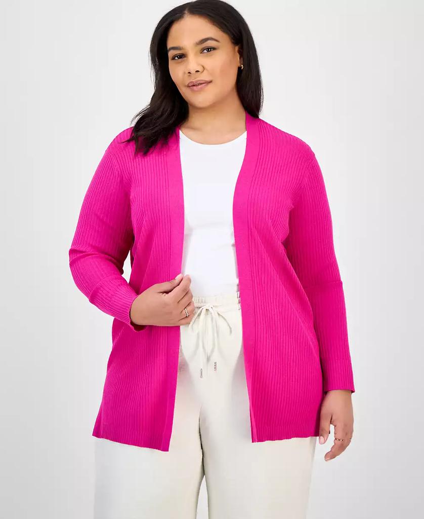 JONES NEW YORK Plus Size Sutton Open-Front Cardigan