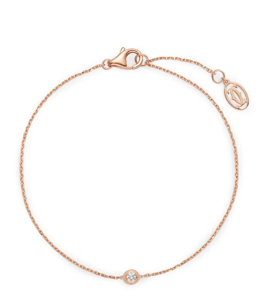 Cartier Medium Rose Gold and Diamond Cartier d'Amour Bracelet 1