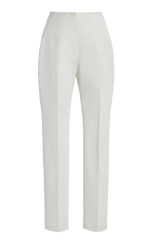 DELPOZO DELPOZO - Cotton Twill Straight-Leg Pants - White - FR 40 - Moda Operandi 1