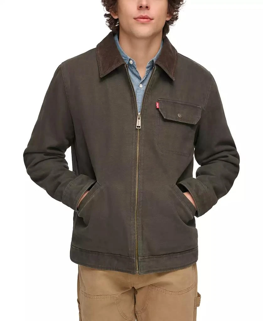 Levi's Plaid-Lined Canvas Utility Jacket 1