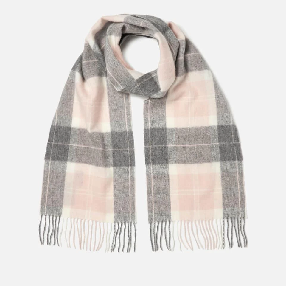 Barbour Barbour Women's Tartan Scarf - Pink/Grey Tartan 1