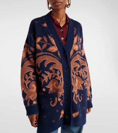 ETRO Jacquard wool cardigan 6