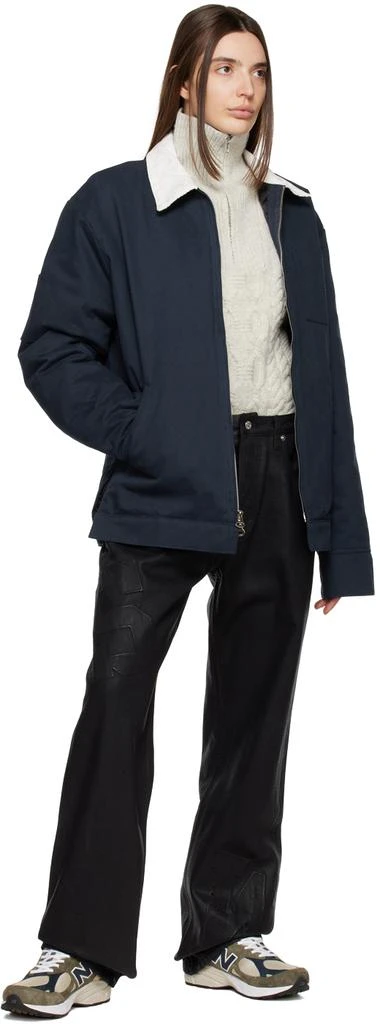 Saintwoods Black Waxed Jeans 4