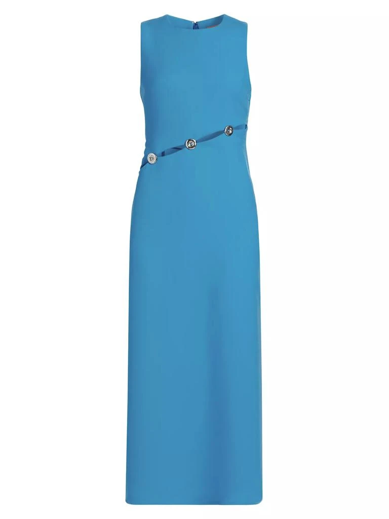 Simon Miller Simm Asymmetric Buttoned Midi Dress 1