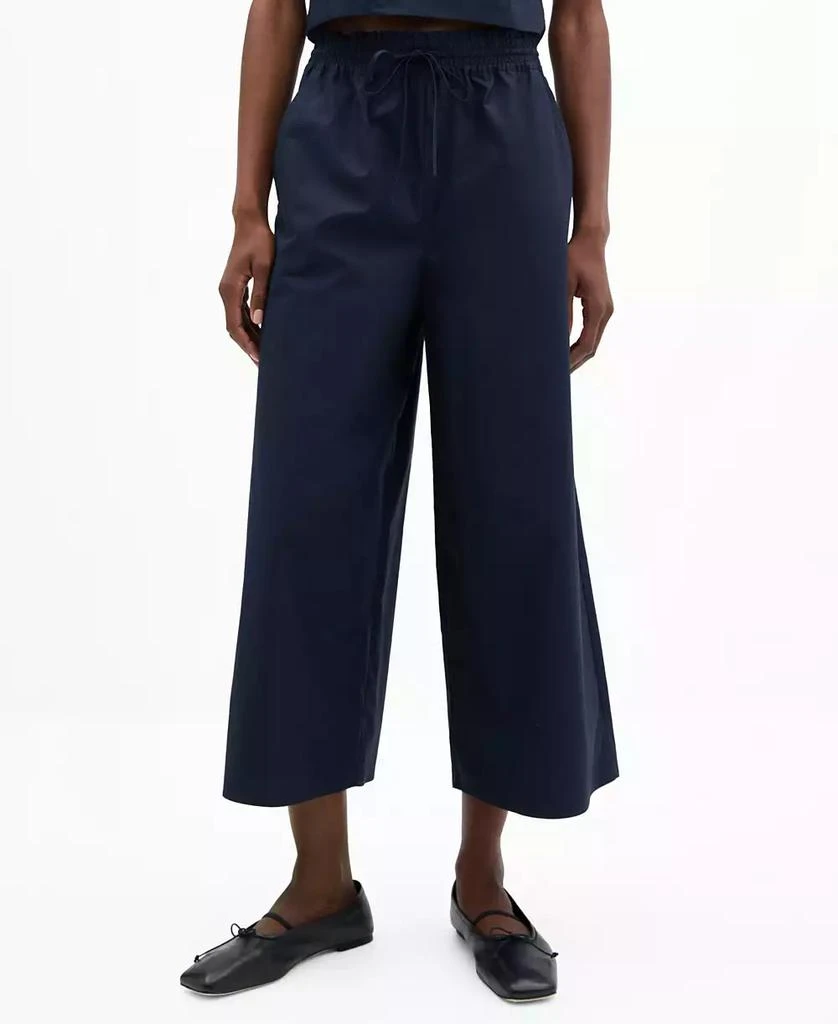 Mango Women's Cotton Culottes Pants 1