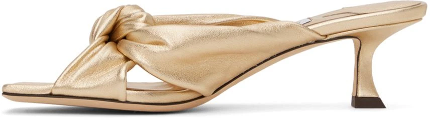 Jimmy Choo Gold Avenue 50 Heeled Sandals 3