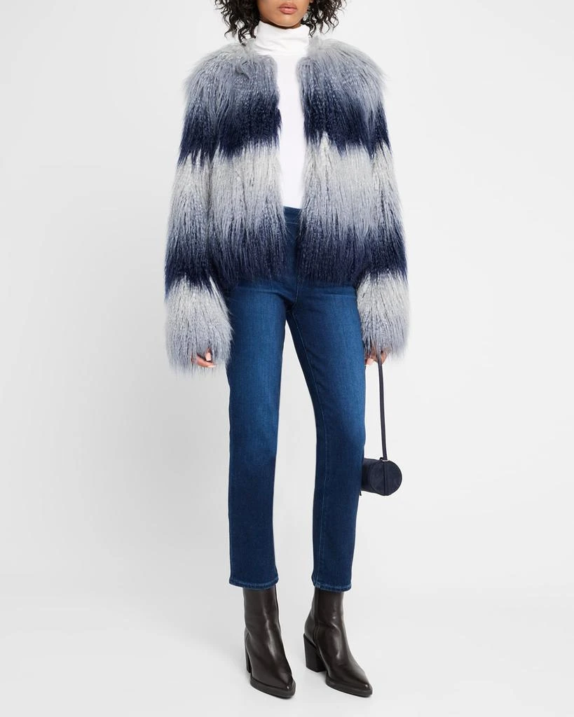 Ramy Brook Sameul Ombre Faux Fur Coat 3
