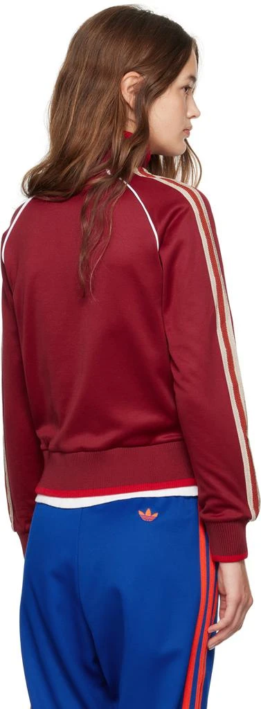 WALES BONNER Burgundy Shine Track Jacket 3