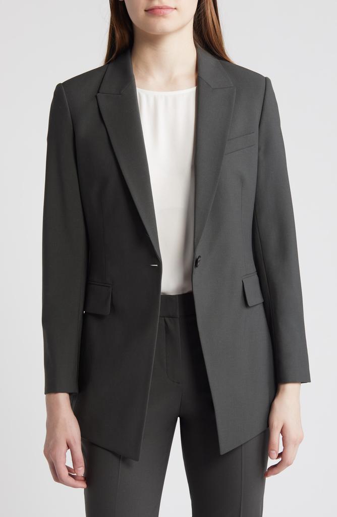 Theory Stretch Wool Cutaway Blazer
