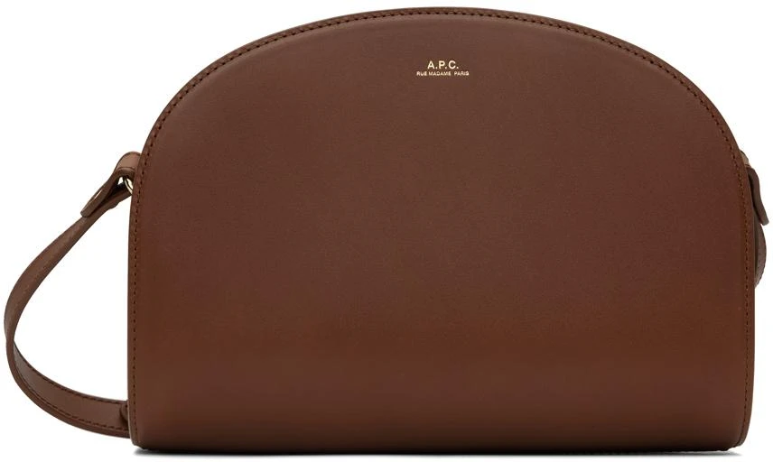 A.P.C. Tan Demi-Lune Bag 1