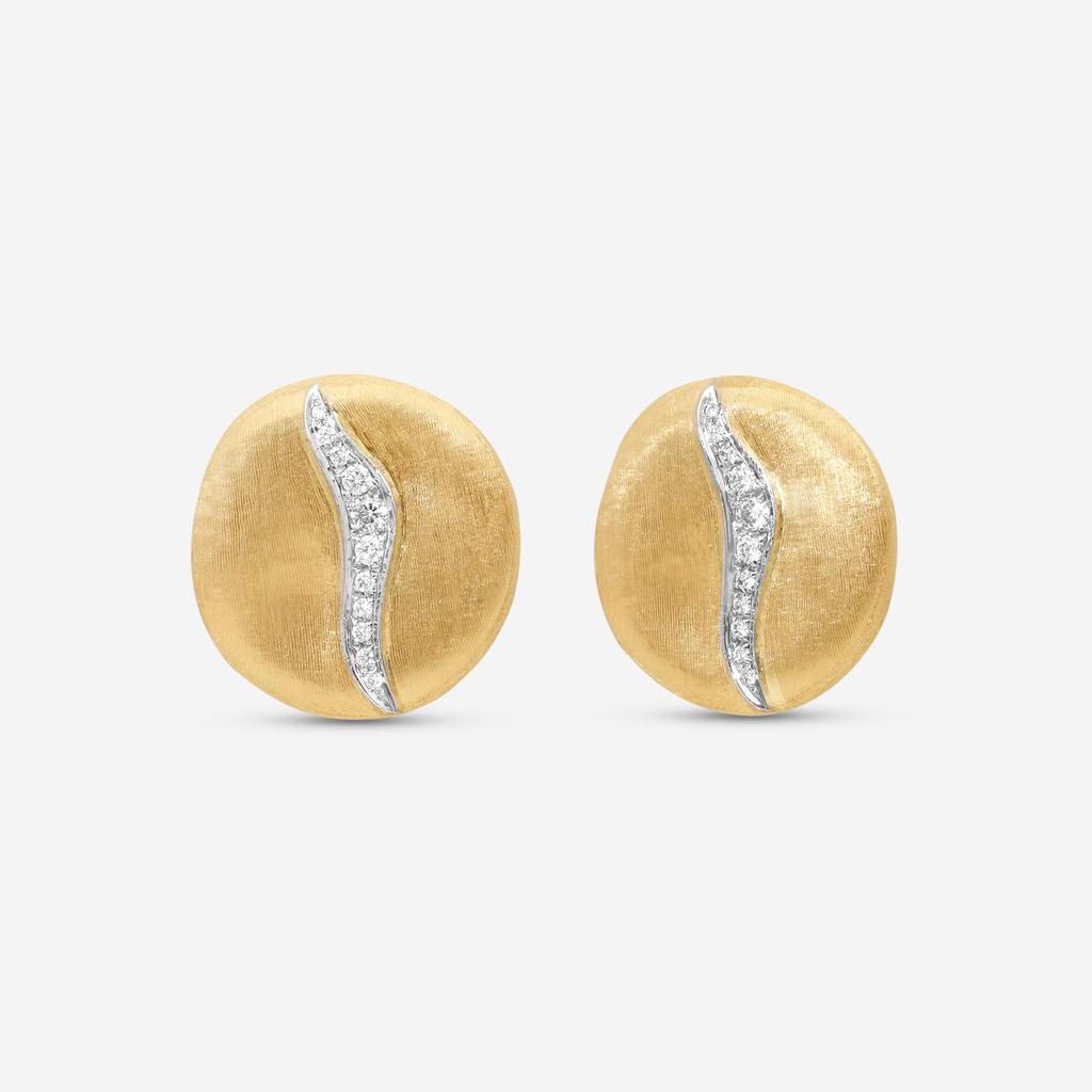 Marco Bicego Marco Bicego Jaipur 18K Yellow Gold & White Gold Diamond Earrings OB1768_B2_YW_Q6