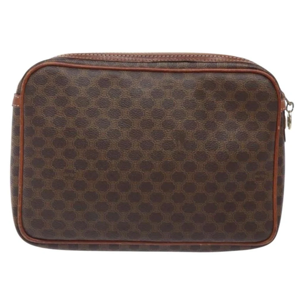 Celine Macadam Pochette Canvas And Leather Canvas Clutche 
Pouche Bag (Pre-Owned) 2