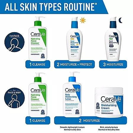 CeraVe CeraVe Daily Moisturizing Lotion, Normal to Dry Skin, 12 fl. oz., 2 pk. 7