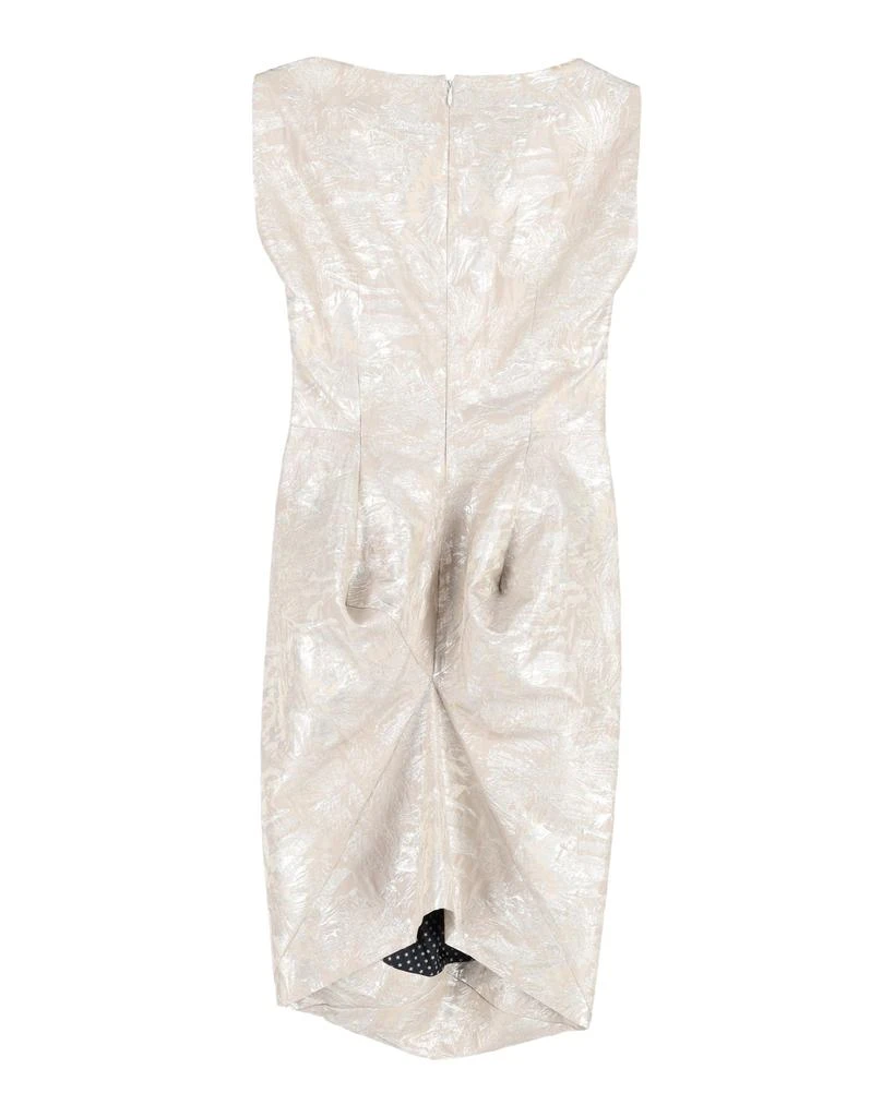 Vivienne Westwood Red Label Cowl Neck Dress in Cream Polyester 3