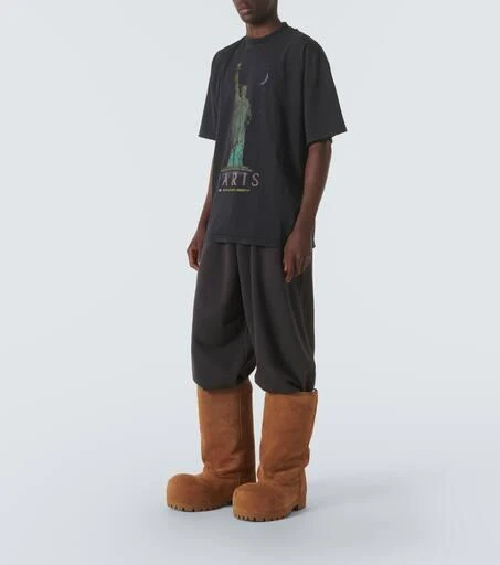 Balenciaga Baggy cotton fleece sweatpants 2