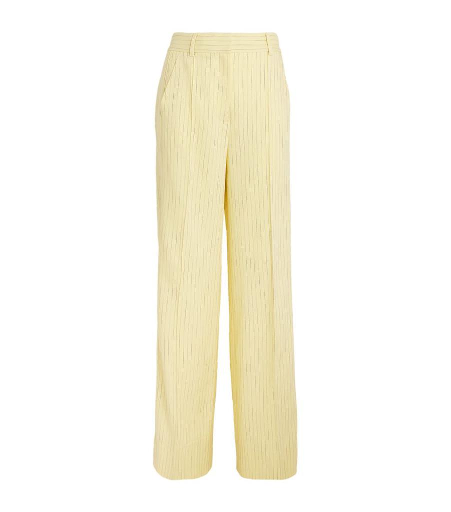 ME+EM Pinstripe Wide-Leg Trousers