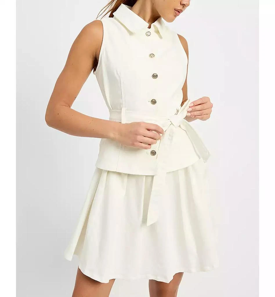 En Saison Women's Oaklynn Denim Mini Dress 8