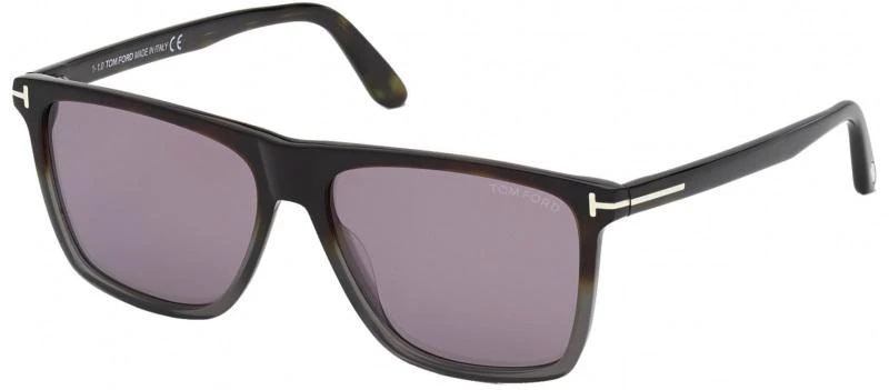 Tom Ford Fletcher Smoke Mirror Square Men's Sunglasses FT0832 55C 59 1
