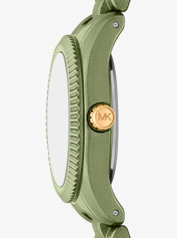 Michael Kors Limited-Edition Petite Lexington Green-Tone Watch 2