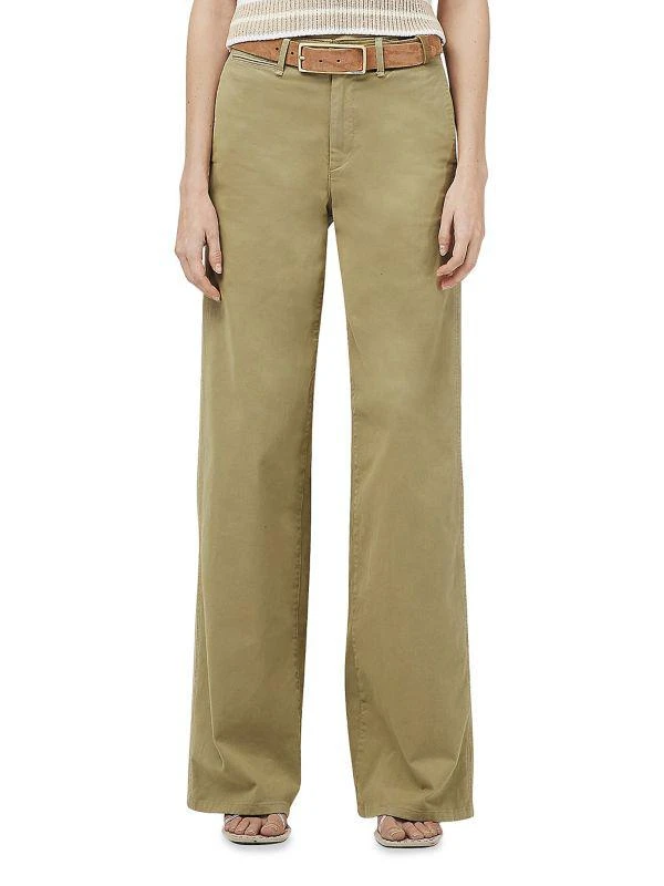 Rag & Bone Sofie Wide-Leg Chino Pants 1