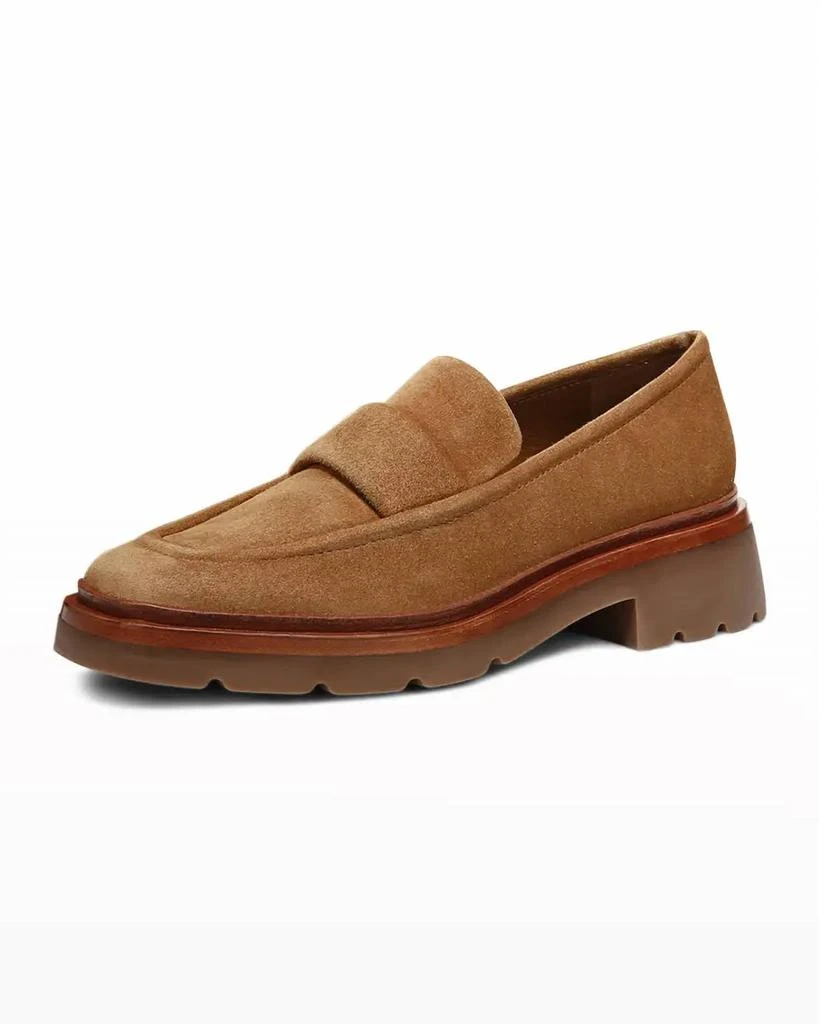 Vince Women's Robin Loafer In Light Fawn Suede 3