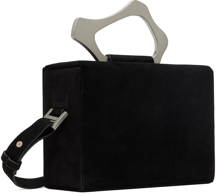 HELIOT EMIL Black Suede Solely Box Bag 3