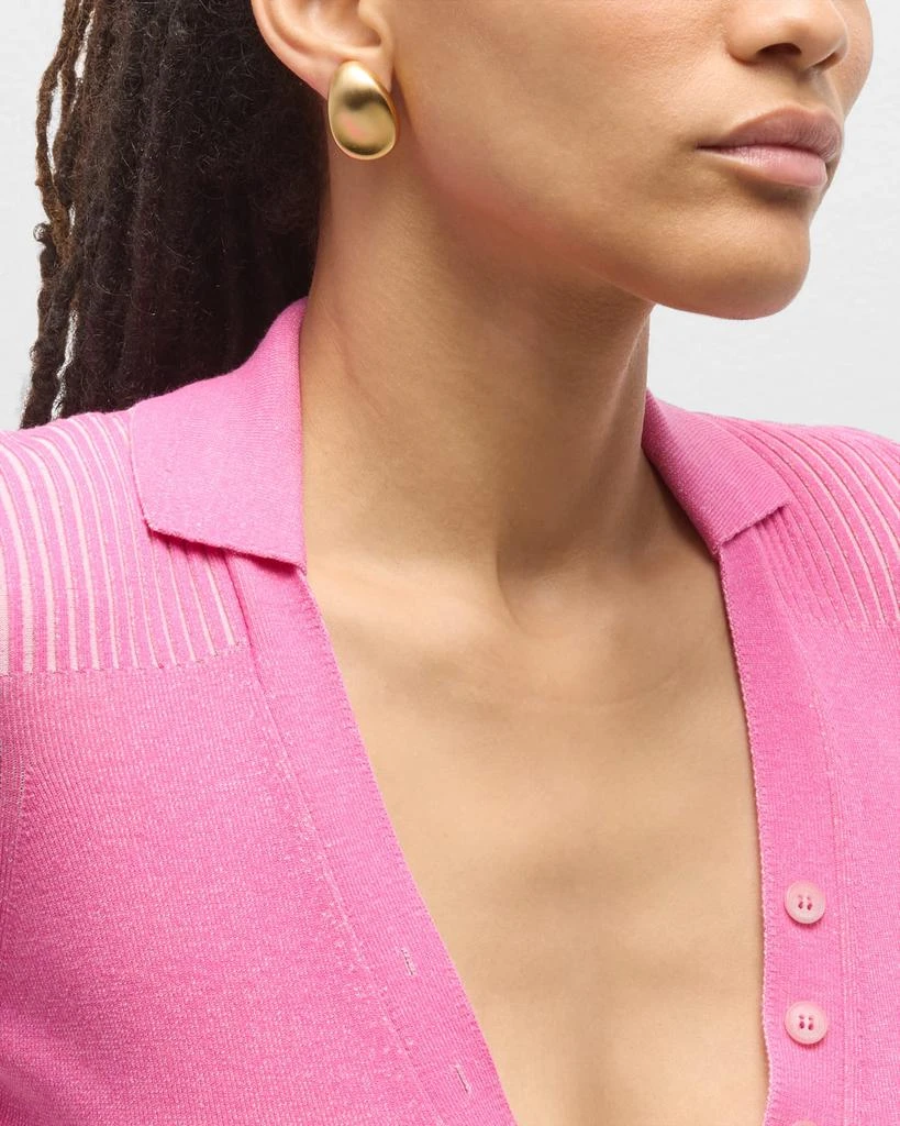 BEN-AMUN 24K Gold Electroplate Clip-On Earrings 5