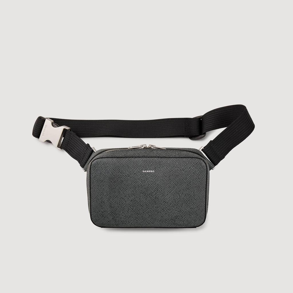Sandro Small reconstitued leather bag