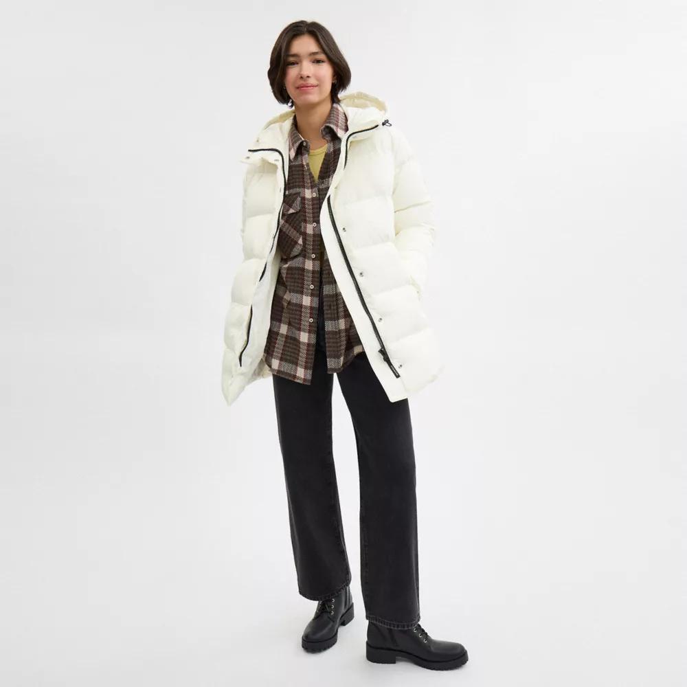 Coach Mid Puffer In Recycled Polyester