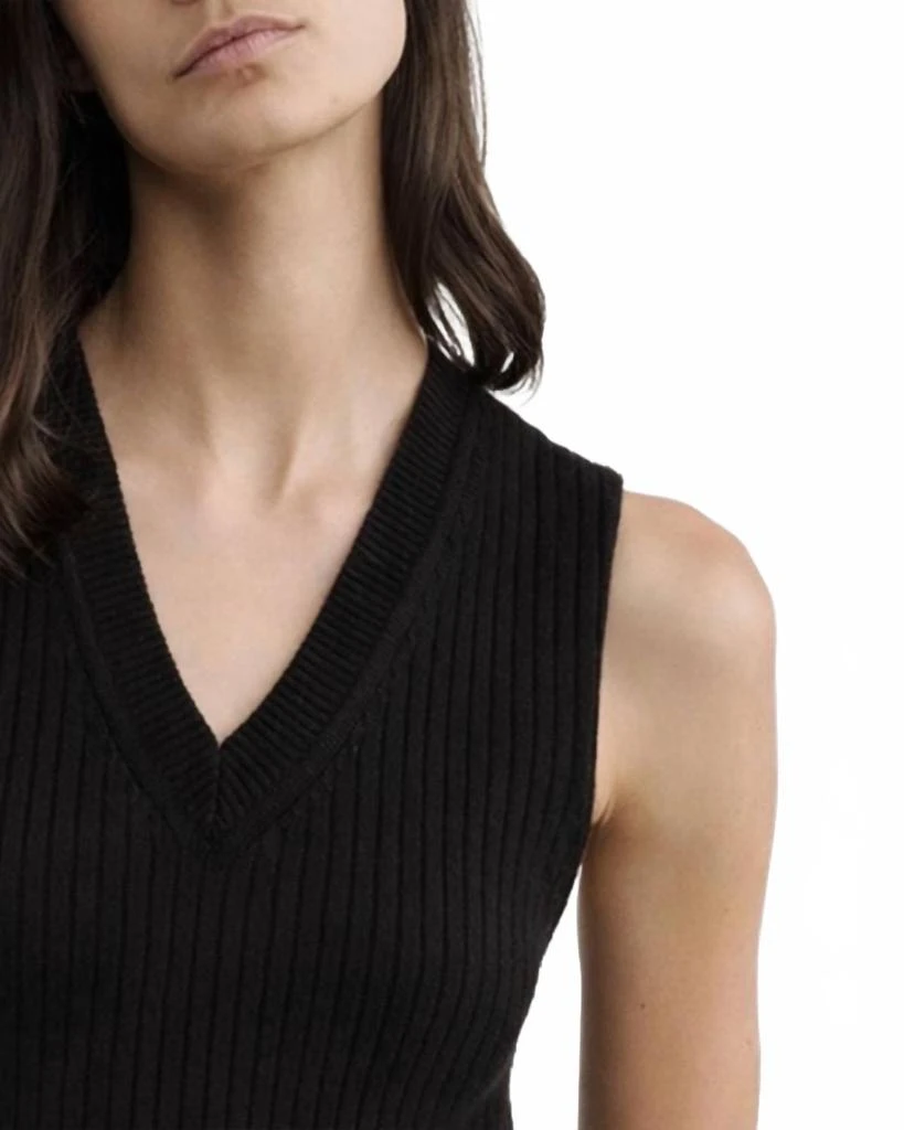 Nili Lotan Iker Sweater Vest In Black 2