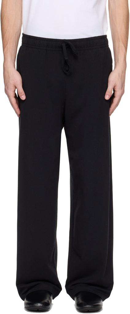 SKIMS Black Jersey Lounge Relaxed Straight Leg Sweatpants