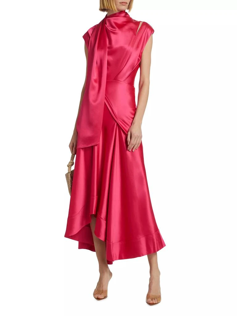 Acler Giles Asymmetric Satin Gown 3