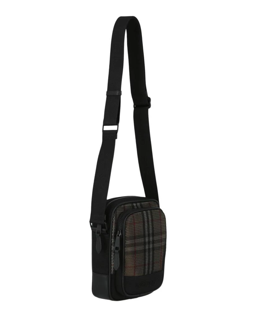 Burberry Check Print Mesh Crossbody Bag 4