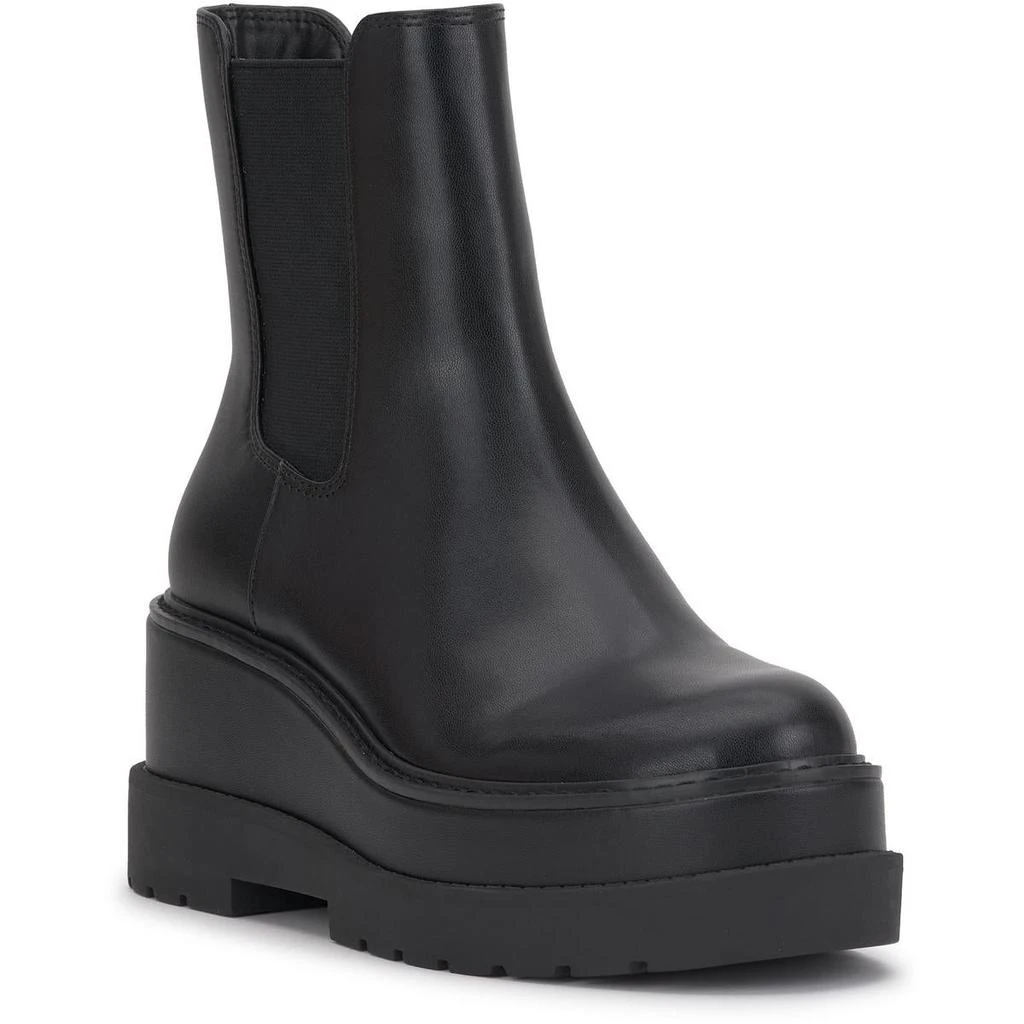 Jessica Simpson Ivean Womens Faux Leather Platfrom Chelsea Boots 4