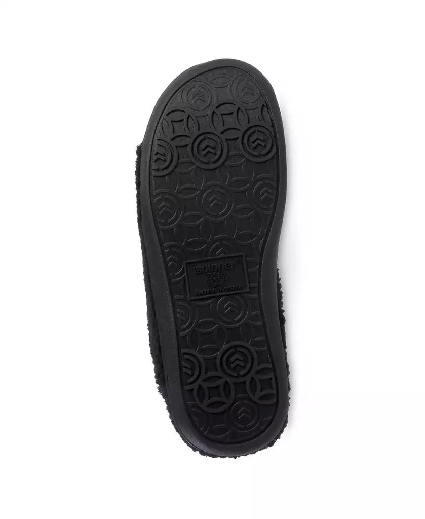 Isotoner Signature Women's Memory Foam Tinsley Leather Berber Clog Comfort Slippers 5