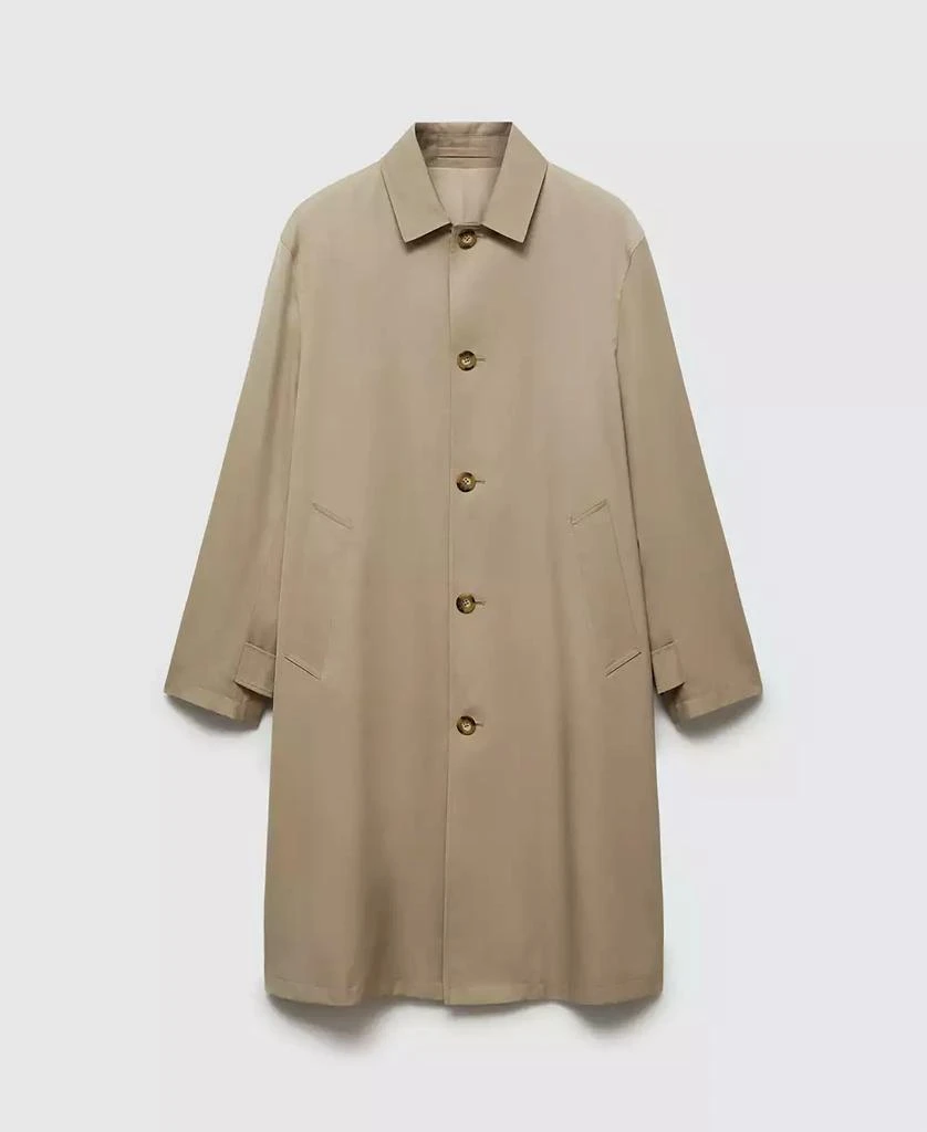 Mango Men's Relaxed-Fit Water-Repellent Trench Coat 2