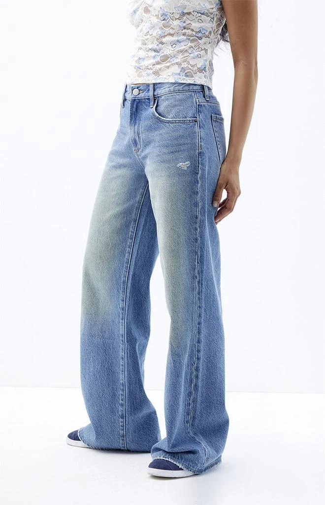 PacSun Lena Low Rise Super Baggy Jeans Ripped Medium Indigo 3